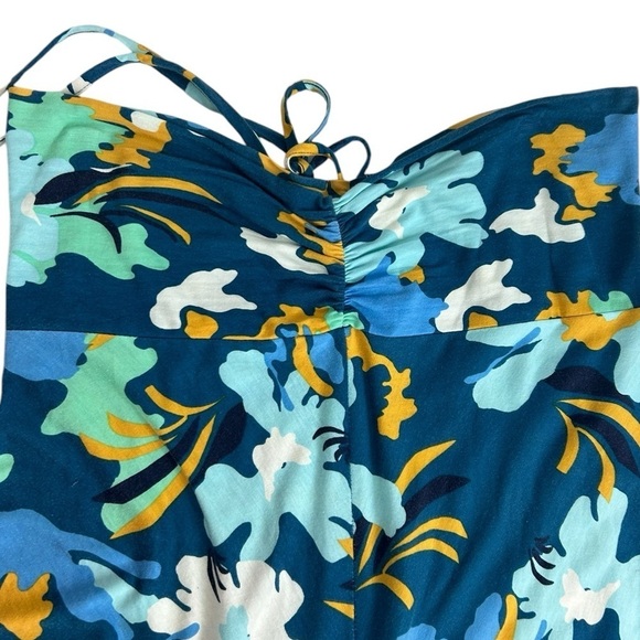 Patagonia Kamla Blue Convertible Floral Halter Dress Skirt Outdoor Womens Small - Picture 10 of 12